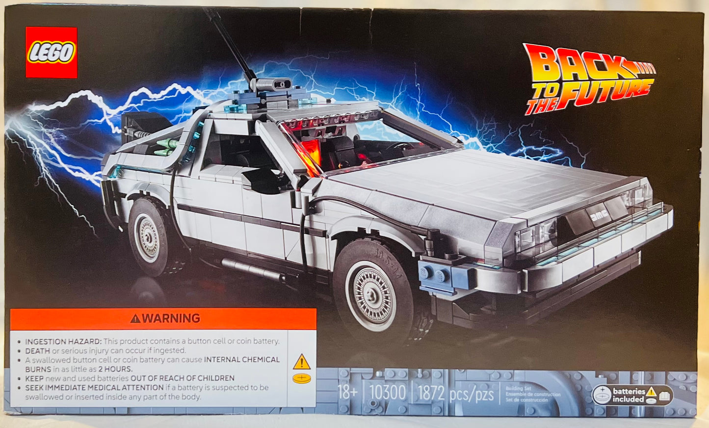 LEGO Icons Back to The Future Time Machine 10300