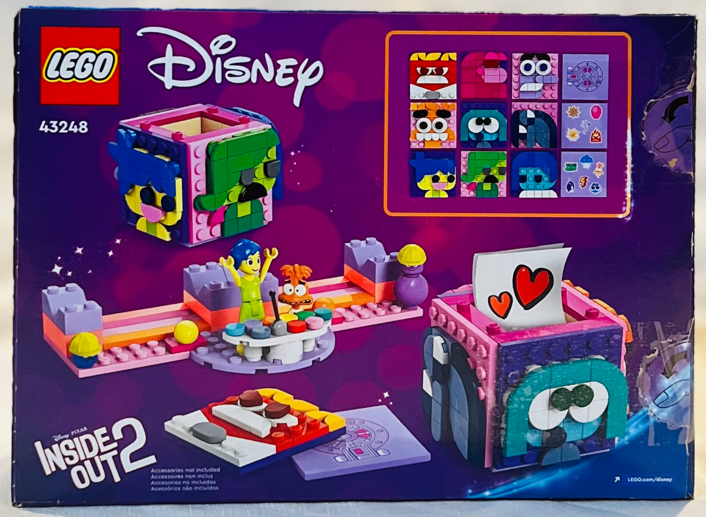 LEGO Disney Inside Out 2 Mood Cubes from Pixar 43248